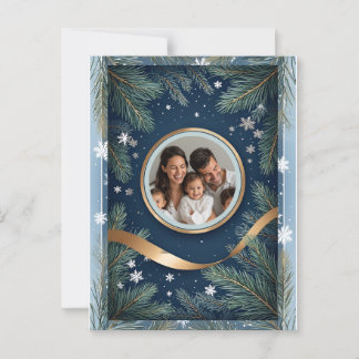 Festive Christmas Winter Scene Postcard