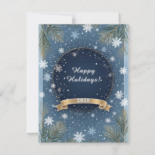 Festive Christmas Winter Scene Postcard
