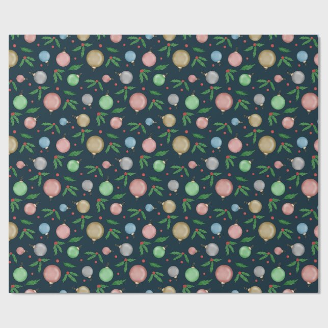 Festive Christmas Wrapping Paper  (Flat)
