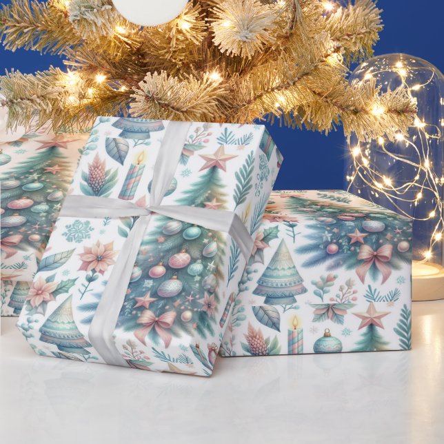 Festive Christmas wrapping paper design (Holidays)