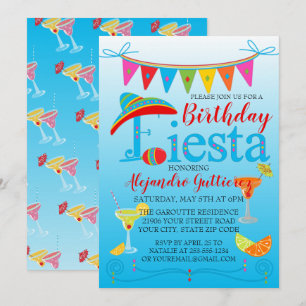 Festive Cinco De Mayo Birthday Invitation