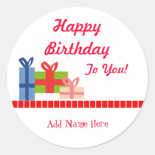 Festive Classic Round Sticker