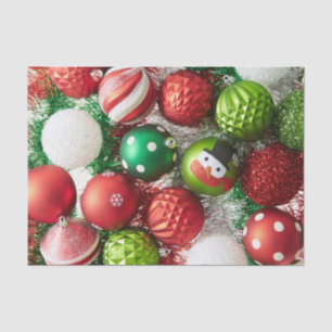 Festive Colourful Christmas Ornaments Tissue Paper