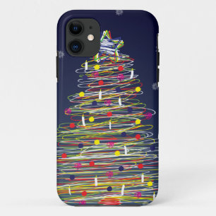 Festive Colourful Christmas Tree (Customize It!) iPhone 11 Case