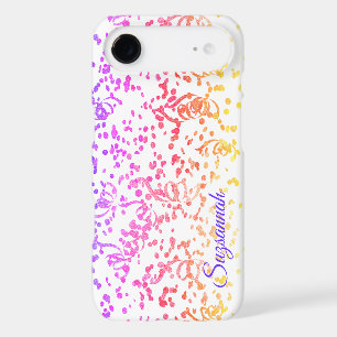 Festive Colourful Confetti Streamers Custom Name 