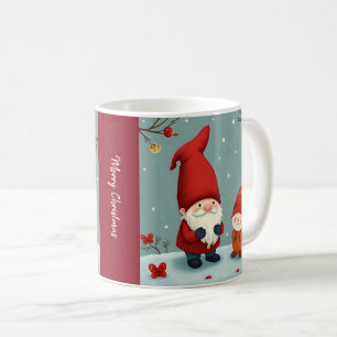 Festive cozy christmas gnome in Disguise  Coffee Mug