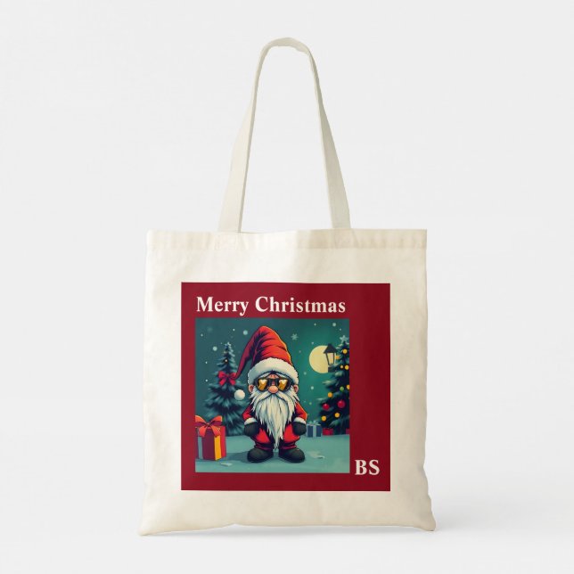 Festive cozy christmas gnome in Disguise  Tote Bag (Back)