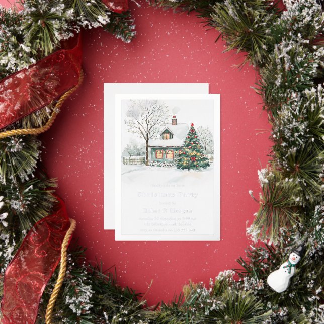 Festive Cozy Silver Foil Christmas Party (Insitu)