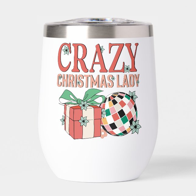 Festive Crazy Christmas Lady  (Front)