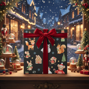 Festive Critters Holiday Gift Wrap