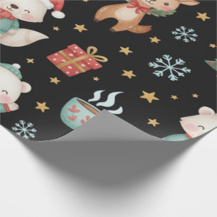 Festive Critters Holiday Gift Wrap