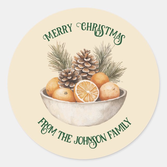 Festive Customizable Sticker (Front)