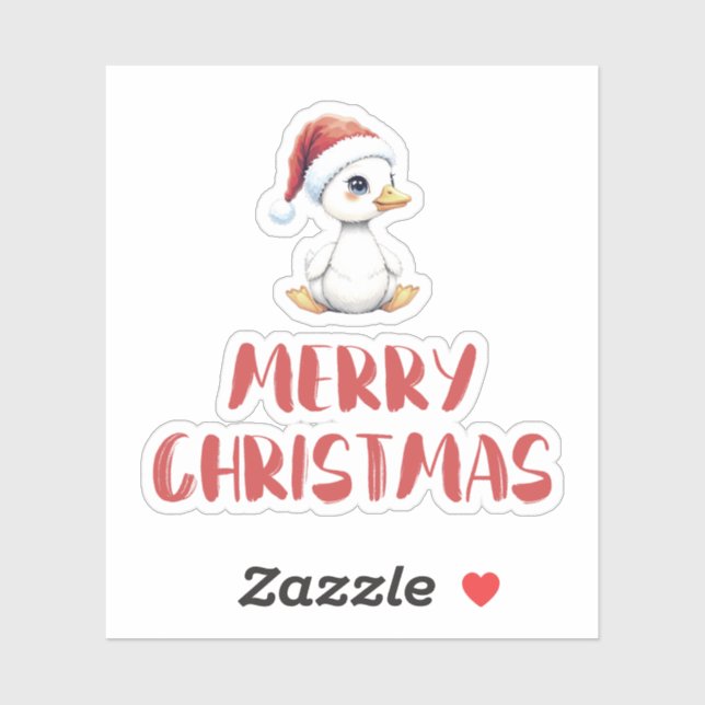 Festive Cute Christmas Goose Duck  (Sheet)