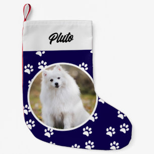Festive Cute Dog Pet Photo Small Christmas Stocking
