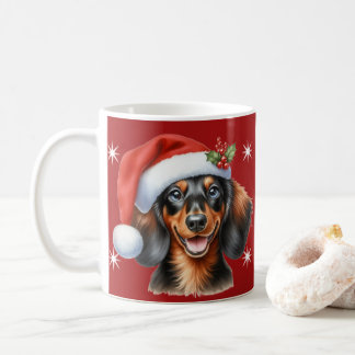 Festive Dachshund Christmas Mug – Cute Sausage Dog