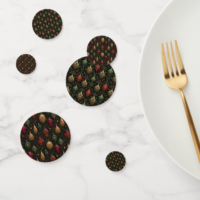 Festive Damask  Confetti (Group)