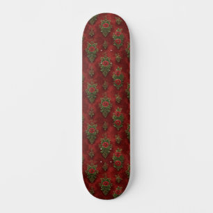 Festive Damask  Skateboard
