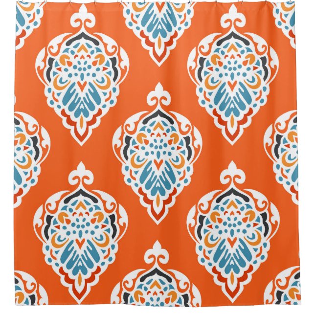 Festive damask vintage pattern, elegant design. (Front)