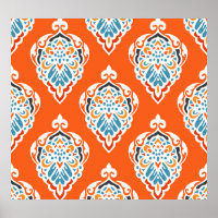 Festive damask vintage pattern, elegant design.