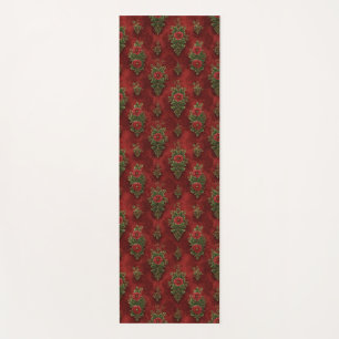 Festive Damask Yoga Mat
