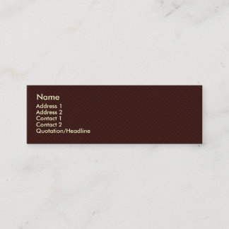 Festive dark brown Circles on a retro brown backgr Mini Business Card