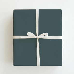Festive dark green wrapping paper