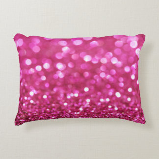 Festive Dark Pink: Elegant Abstract. Accent Pillow
