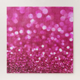 Festive Dark Pink: Elegant Abstract. Jigsaw Puzzle