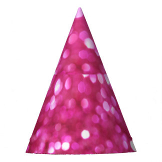 Festive Dark Pink: Elegant Abstract. Party Hat