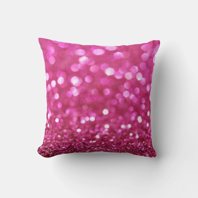 Festive Dark Pink: Elegant Abstract. Throw Pillow (Front)