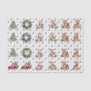 Festive Decorative Christmas Decoupage  Tissue Paper