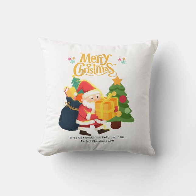 Festive Decorative Pillow – Christmas Gift (Front)