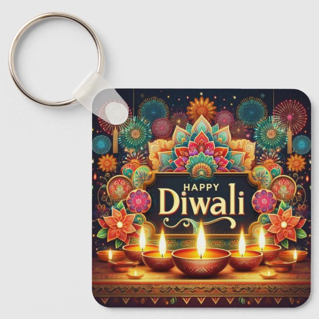 Festive Diwali  Keychain (Front)