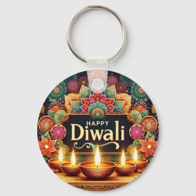 Festive Diwali Keychain (Front)