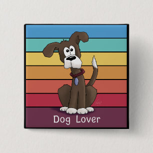 Festive Dog Lover Button