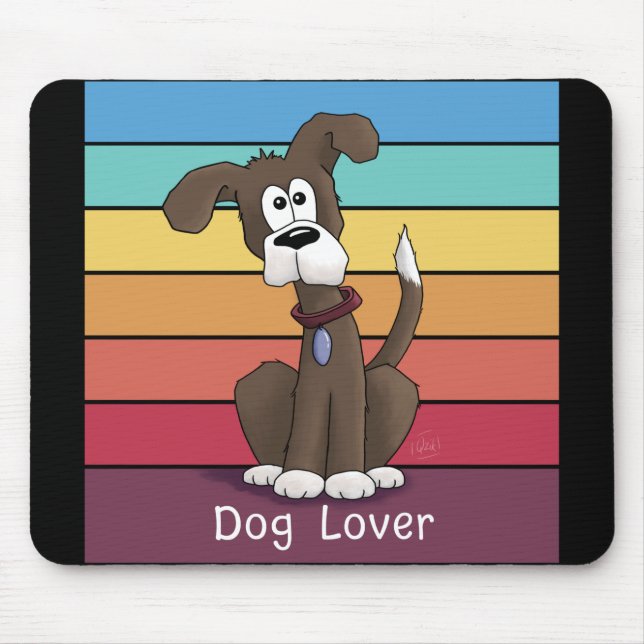 Festive Dog Lover   Mouse Pad (Front)