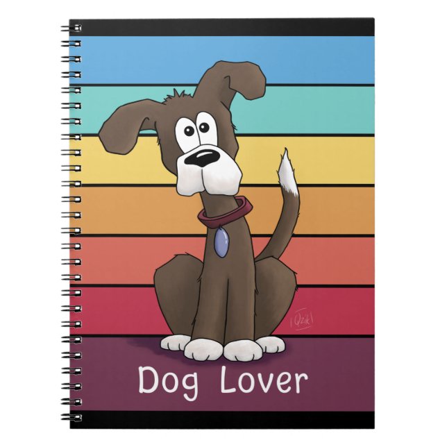 Festive Dog Lover  Notebook (Front)