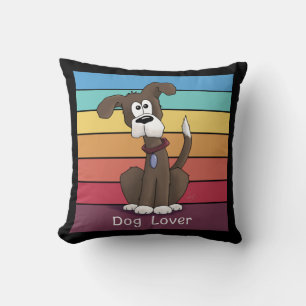 Festive Dog Lover Throw Pillow