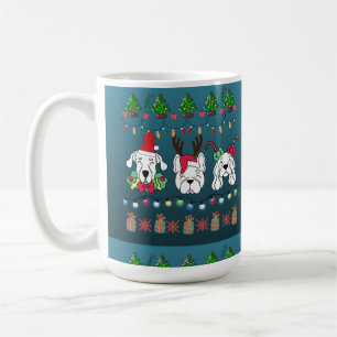 Festive dogs Christmas pattern - cute hoiiday dogs Coffee Mug