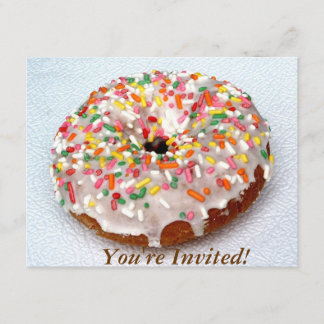 Festive Doughnut Invitation