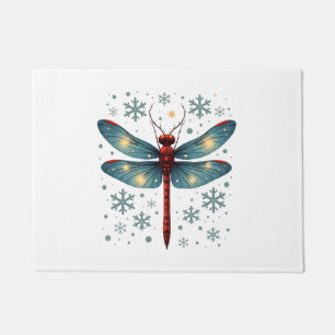 Festive Dragonfly Glow Doormat