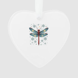 Festive Dragonfly Glow Ornament