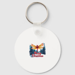 Festive Dragonfly Lights Keychain