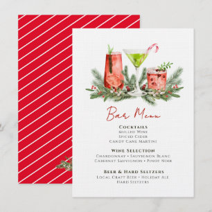 Festive Drinks Christmas Cocktails Holiday Bar Menu