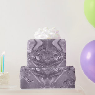 Festive Elegant Script Pink Merry Christmas Wrapping Paper
