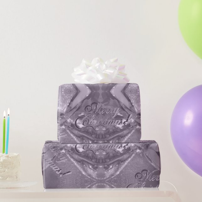 Festive Elegant Script Pink Merry Christmas Wrapping Paper (Party Gifts)