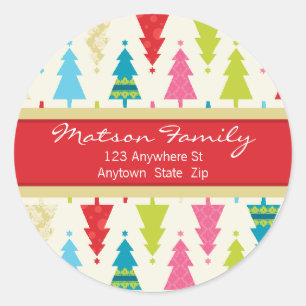 FESTIVE ÉTIQUETTES DE ADRESSE ::: patternedxmastre
