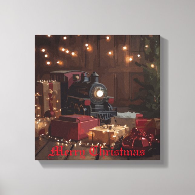 Festive Express Canvas Print (Front)
