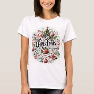 Festive & Fabulous/Christmas Trendy T-Shirt 
