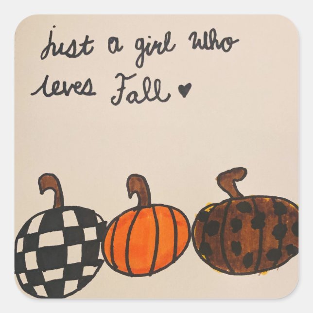 Festive fall sticker  (Front)